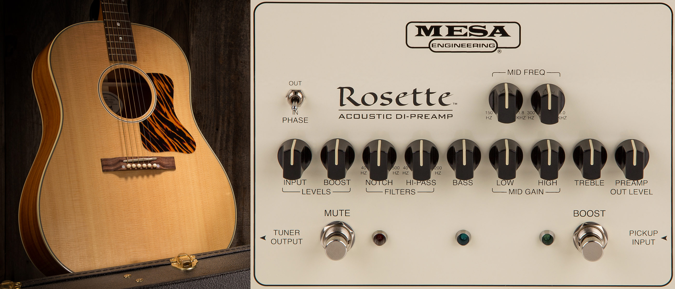 Mesa Boogie Rosette Acoustic DI Preamp Series | MESA/Boogie®
