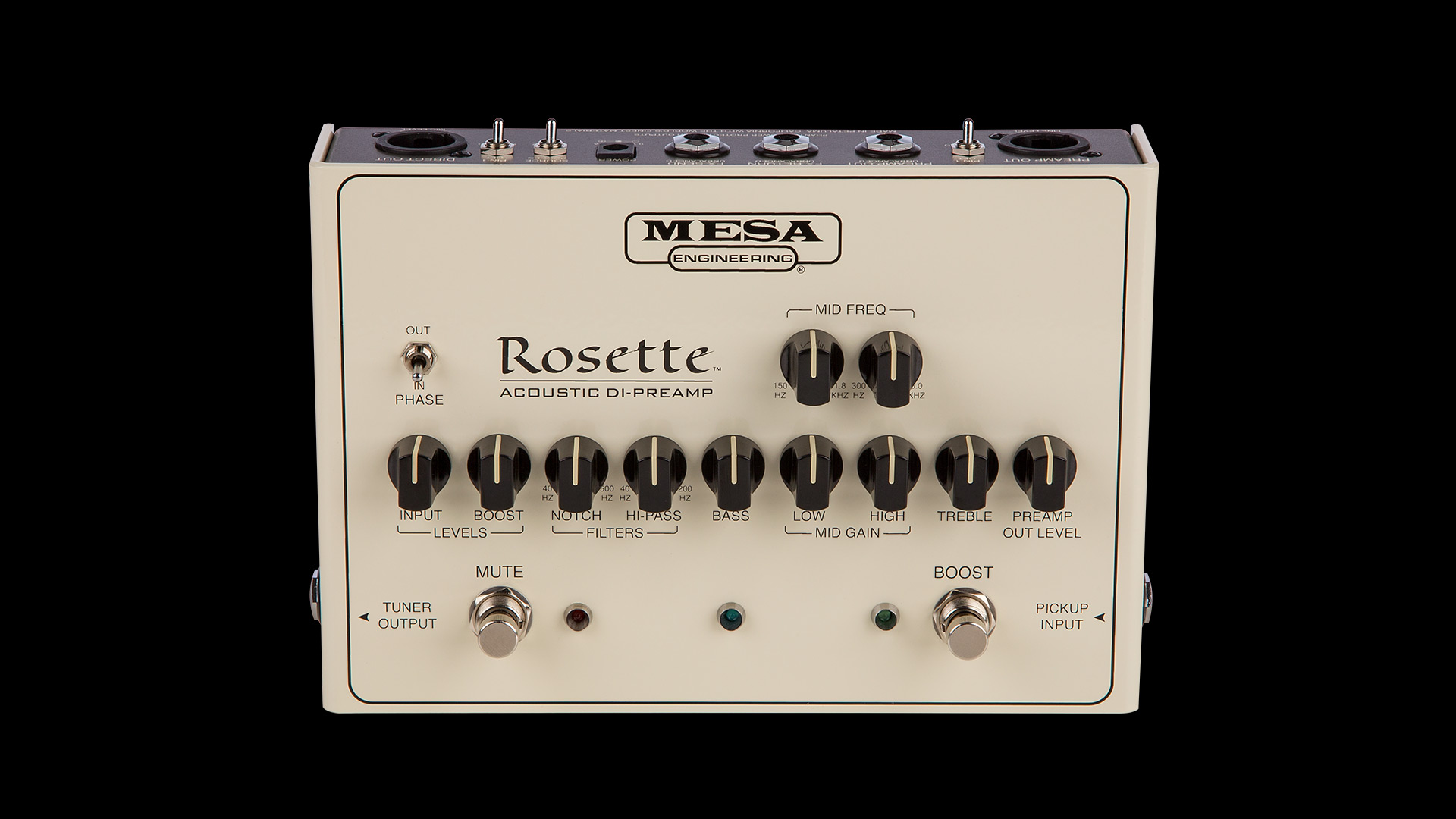 ギター Mesa/Boogie Rosette Acoustic DI Preamp Mesa Boogie Rosette Acoustic DI Preamp Specifications | MESA/Boogie®