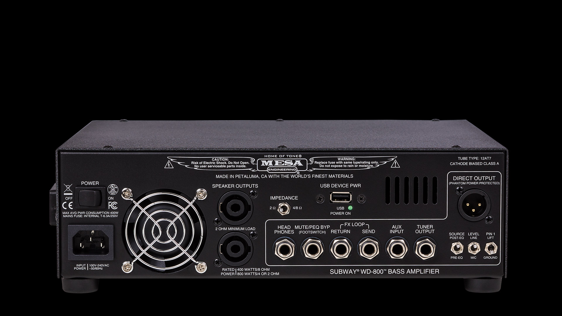Mesa Boogie Subway WD-800 Bass Amplifier Head | MESA/Boogie®