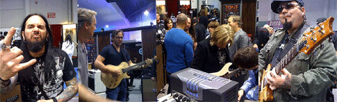 Multiple Artists that visited the Mesa/Boogie booth at NAMM 2010