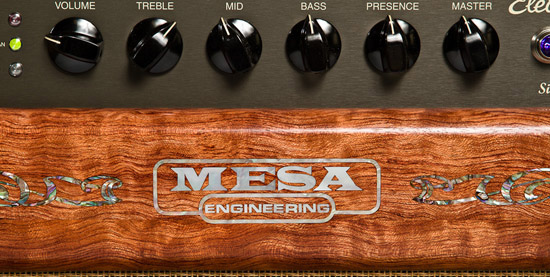 Private Reserve Quilted Bubinga Electra Dyne 1x12 Custom Mesa Engineering Logo Inlay