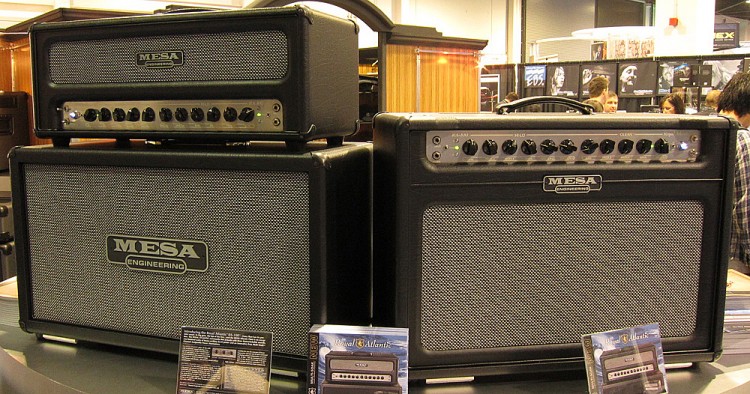 Royal Atlantic RA-100 head & 2x12 Rectifier cab and an RA-100 2x12 combo at 2011 NAMM