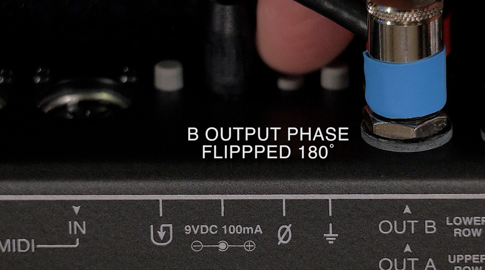 B Output Phase Flipped 180º