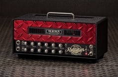 Mini Rectifier 25 - Red Diamond Plate, Black Vent, Red LED